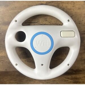 Genuine OEM Mario Kart Racing Steering Wheel Nintendo Wii Game Controller Tested